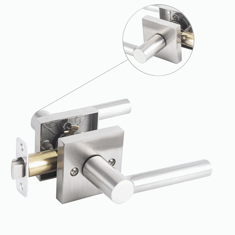 ¿Cómo afectan los diferentes materiales a la durabilidad de la cerradura de la manija de la puerta de acceso?